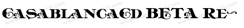 CasablancaCd BETA Re字体转换
